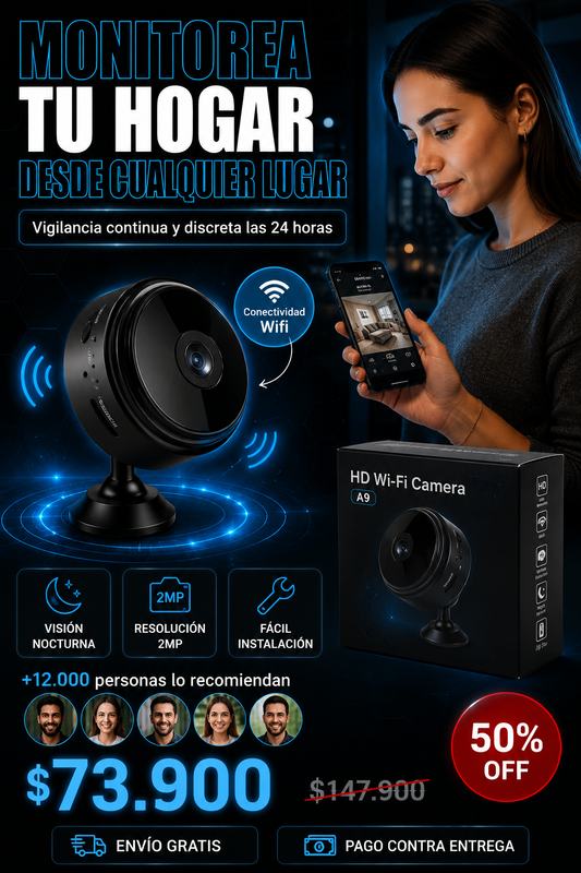 Camara Mini Espia Wifi de seguridad A9